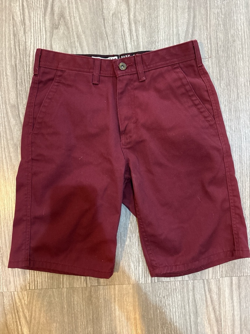 Men's Burgundy Casual Shorts